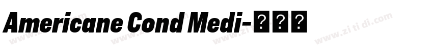 Americane Cond Medi字体转换